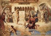 John Melhuish Strudwick The Ramparts of God-s House oil painting on canvas